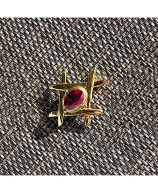 FANY Garnet Gemstone Excellent Cut 0.925 Gold Plated Silver Pendant Women's Best Gift