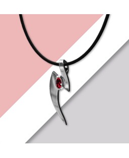 FANY Nail Garnet January Gemstone 0.925 Silver Pendant 